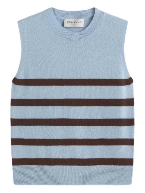 ERMANNO FIRENZE  stripe-pattern sleeveless tank top