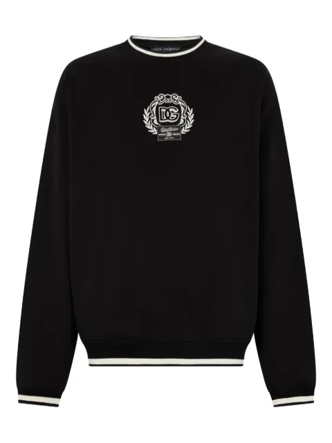 Dolce & Gabbana logo-embroidered sweatshirt