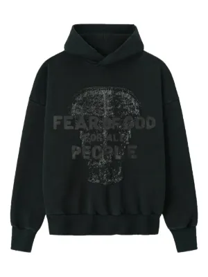 FEAR OF GOD パーカー FEAR OF GOD ESSENTIALS 90s ロゴプリント パーカー | グレー