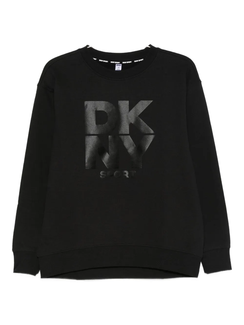 DKNY Sweater met logoprint Zwart