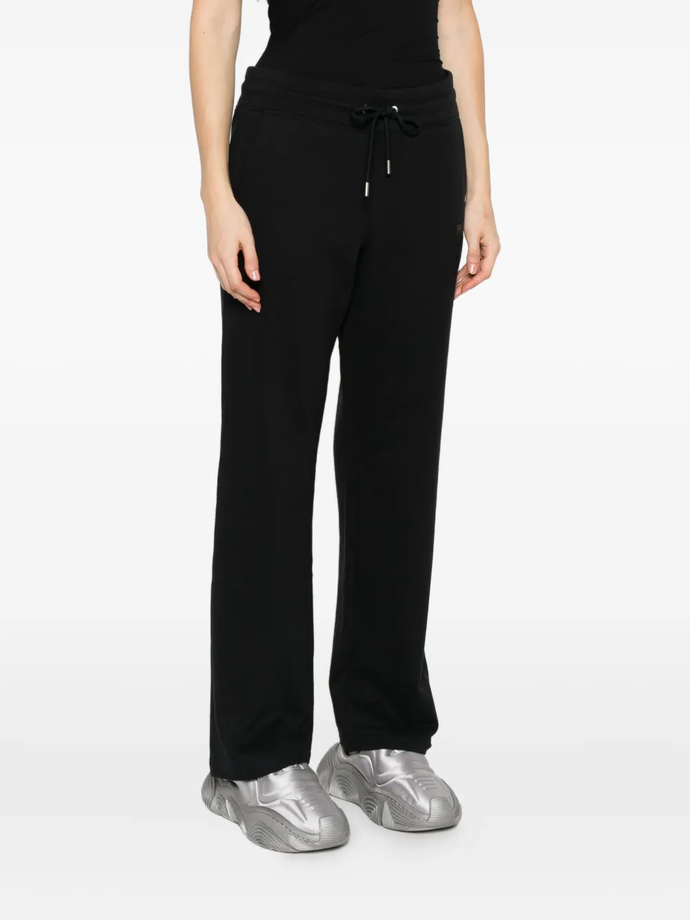 DKNY Trainingsbroek met logoprint en trekkoord Zwart
