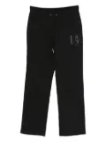 DKNY logo-print drawstring track pants - Black
