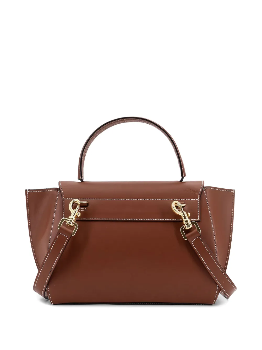 ATP Atelier Arezzo shopper met contrasterend stiksel - Bruin
