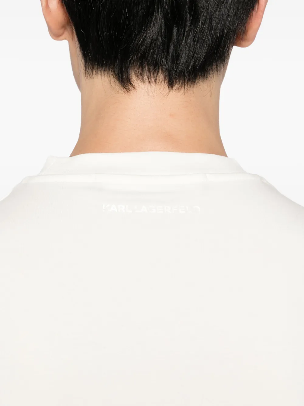 Karl Lagerfeld T-shirt met Ikon-print Beige