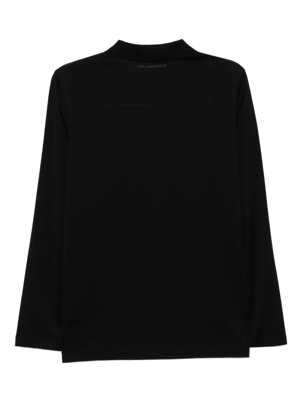 Karl Lagerfeld Poloshirt met geborduurd logo - Zwart