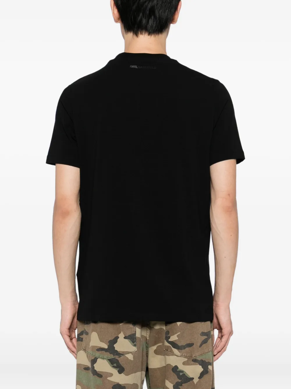 Karl Lagerfeld T-shirt met logoprint Zwart