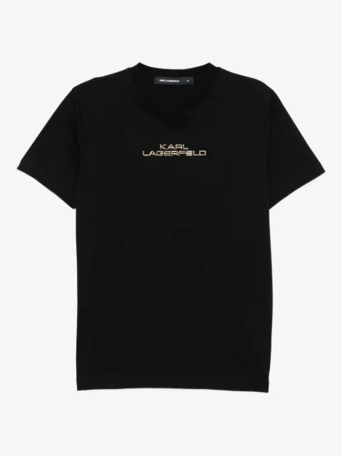 Karl Lagerfeld playera con logo en relieve