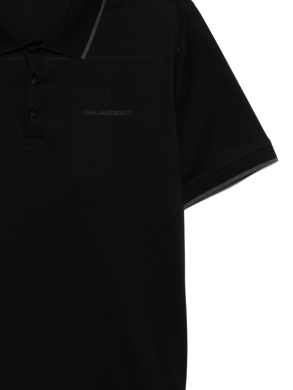 Karl Lagerfeld Poloshirt met logo Zwart