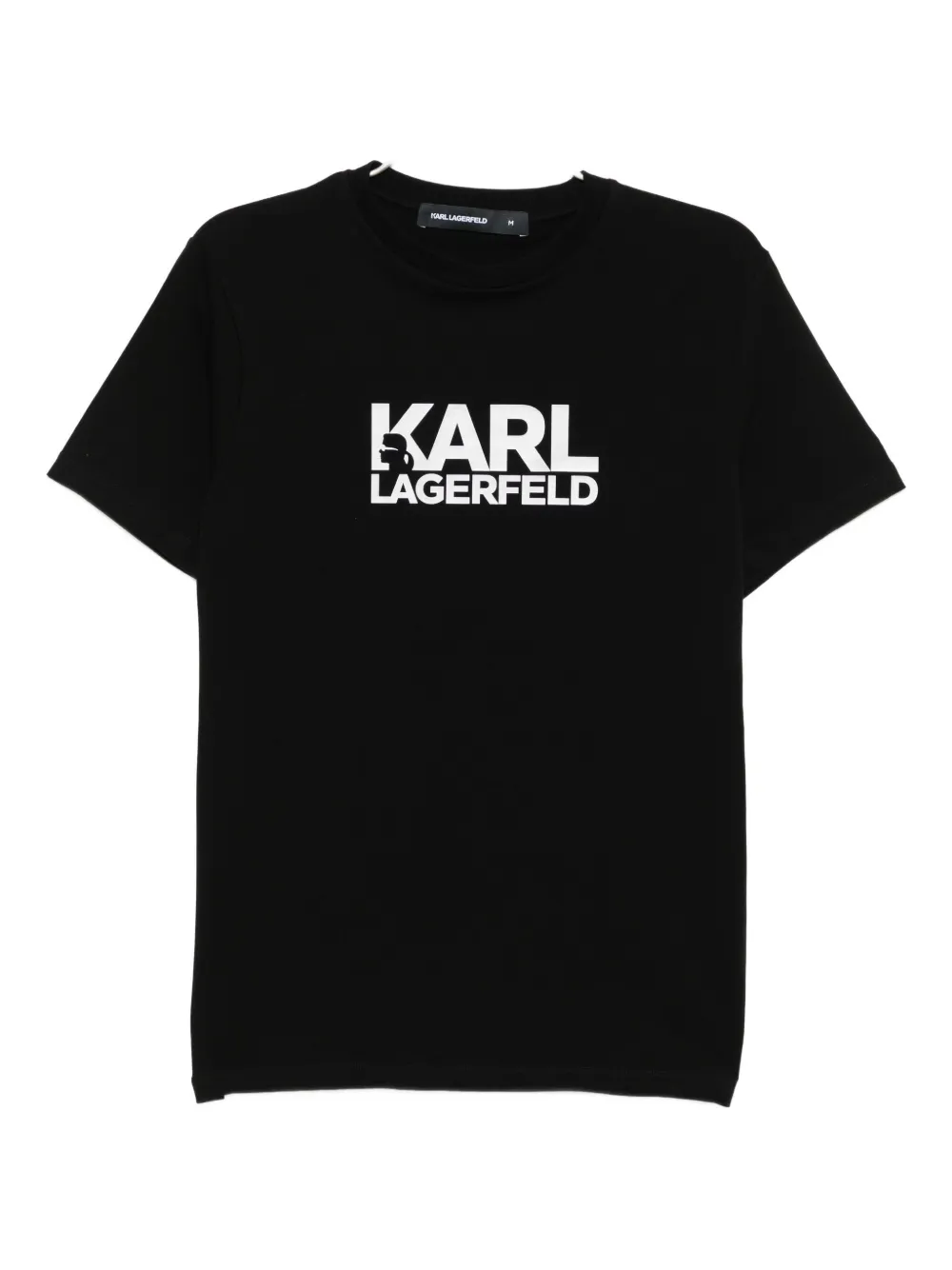 Karl Lagerfeld Logo-print T-shirt In Black