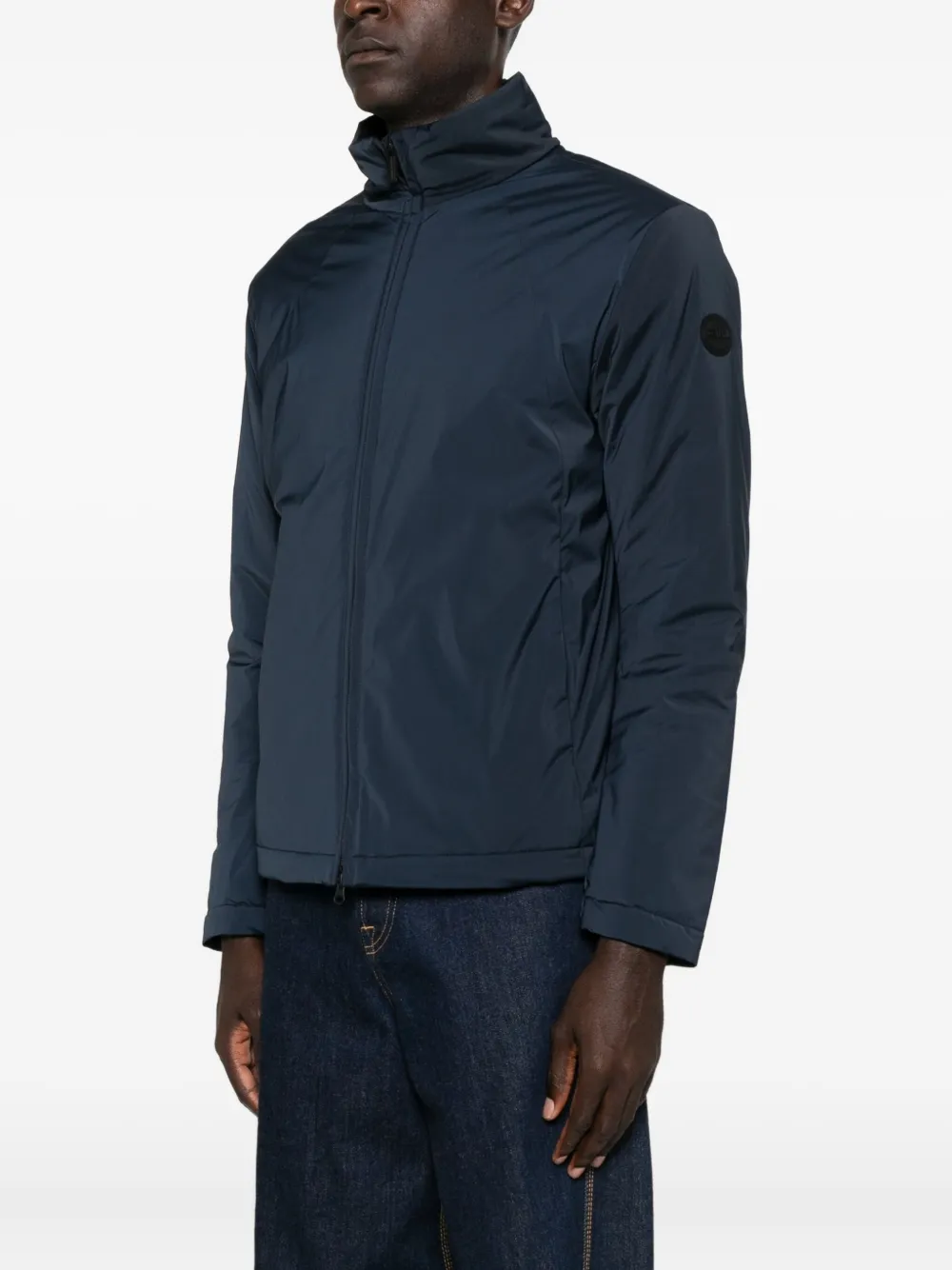 Colmar Jas met hoge hals en rits aan de voorkant Blauw