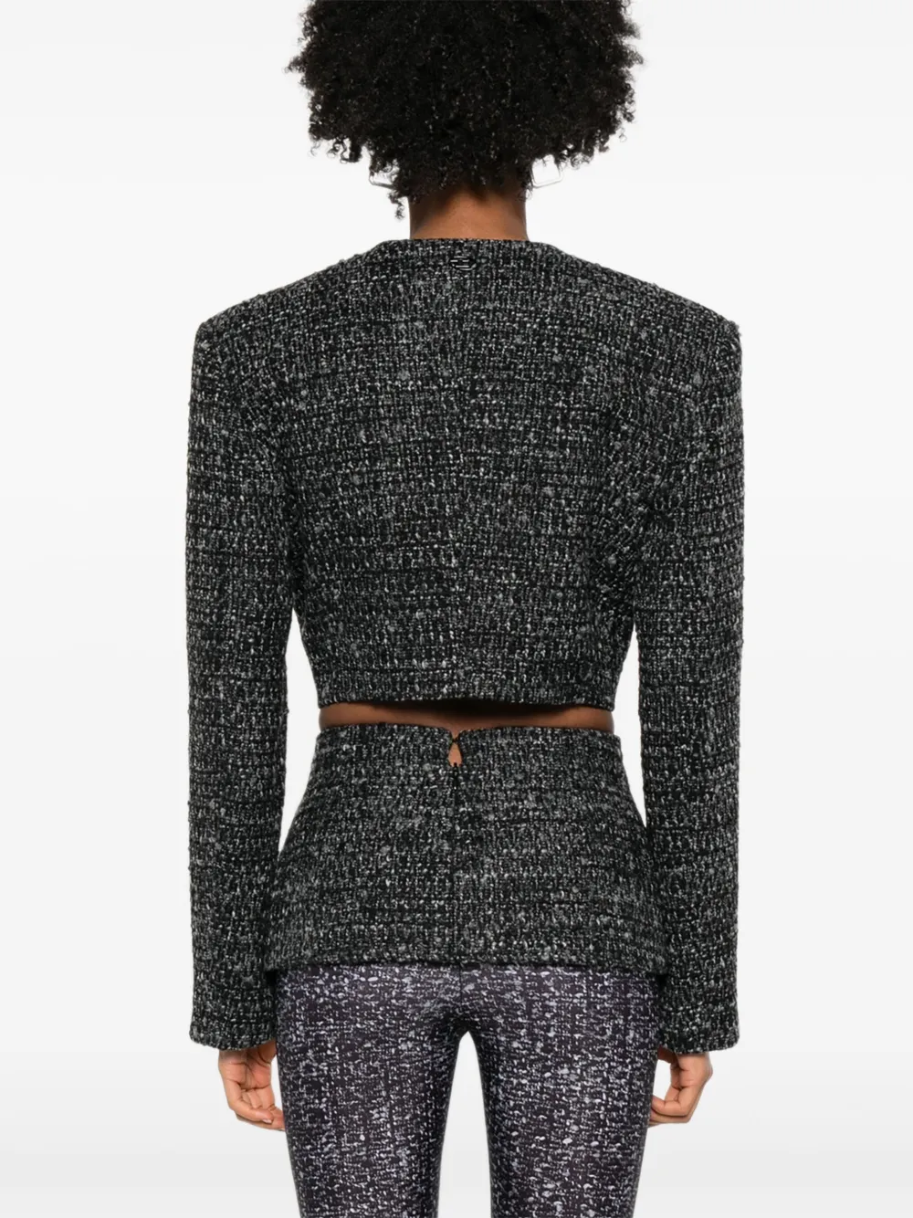 Diesel G-Crop-G tweed cropped jack Zwart