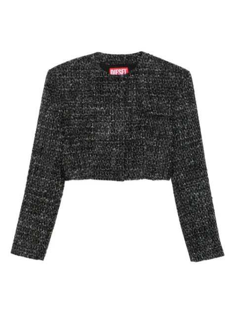 Diesel G-Crop-G tweed cropped jacket