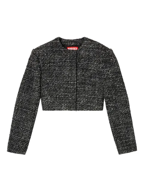 Diesel G-Crop-G tweed cropped jacket