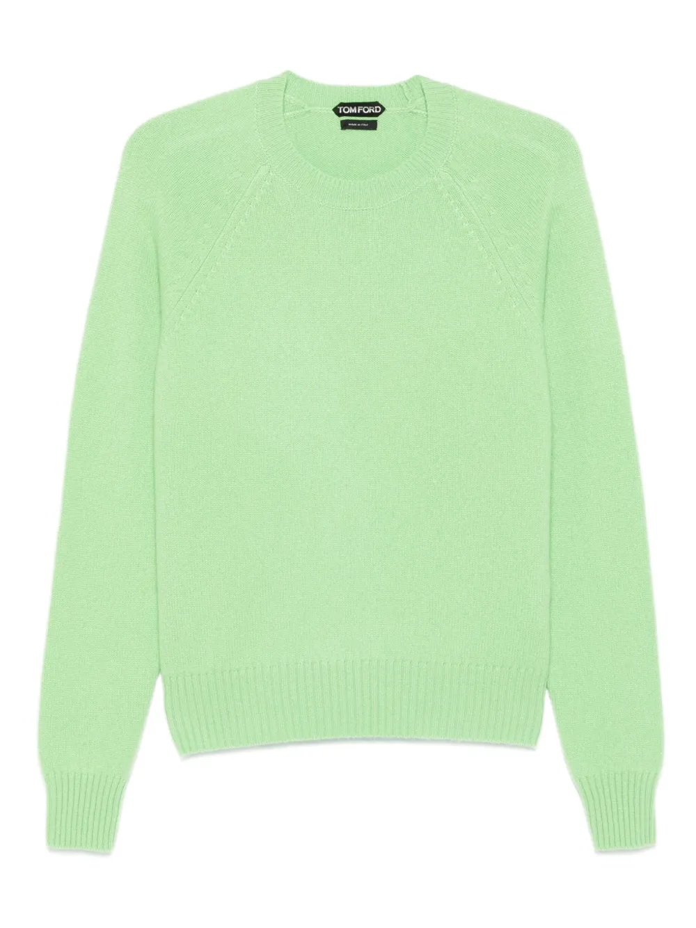 TOM FORD raglan-sleeve crew-neck sweater Groen