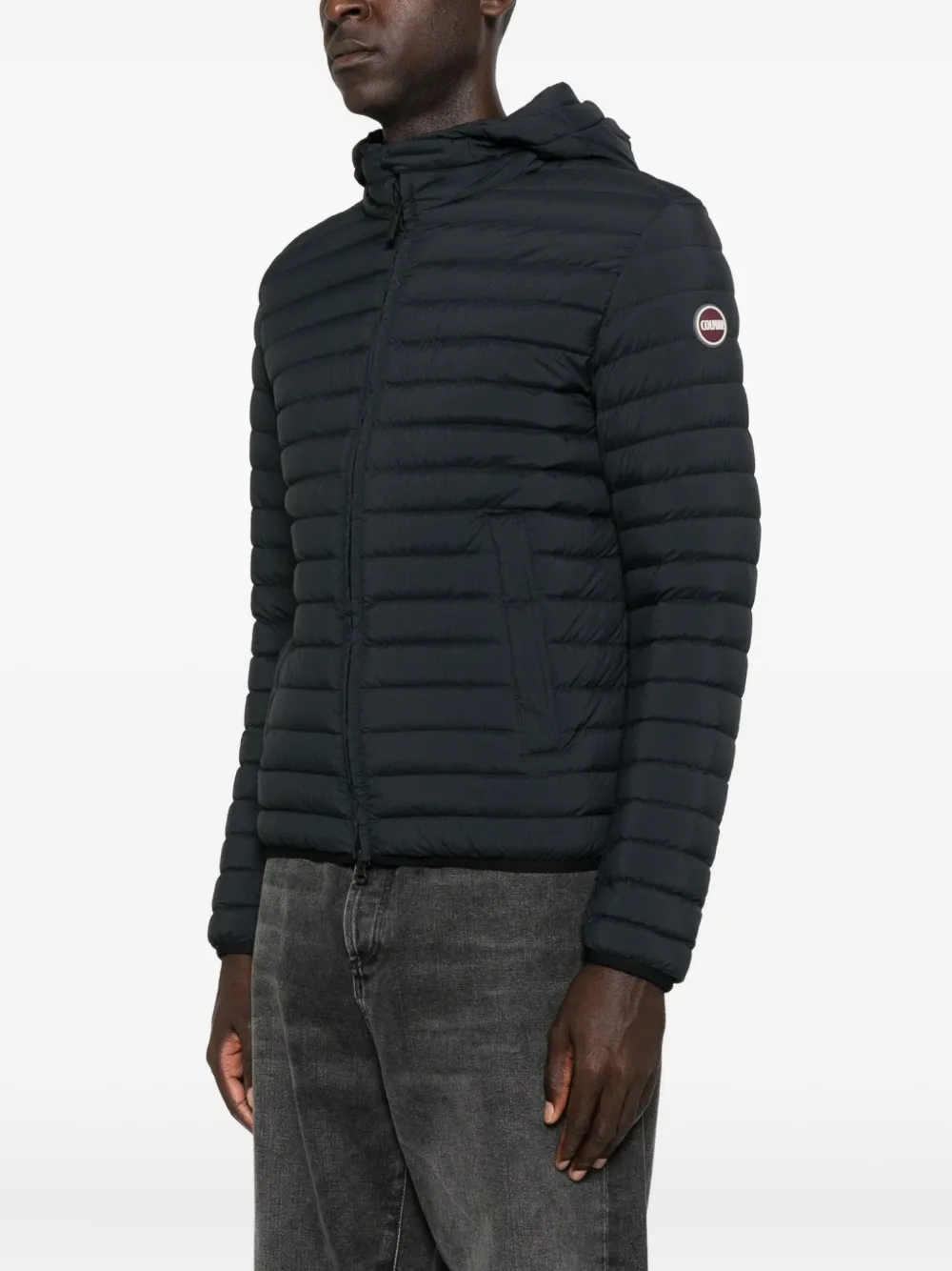 Colmar Hooded Quilted Jacket In Black