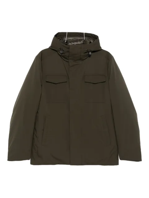 Montecore hooded flap-pocket jacket