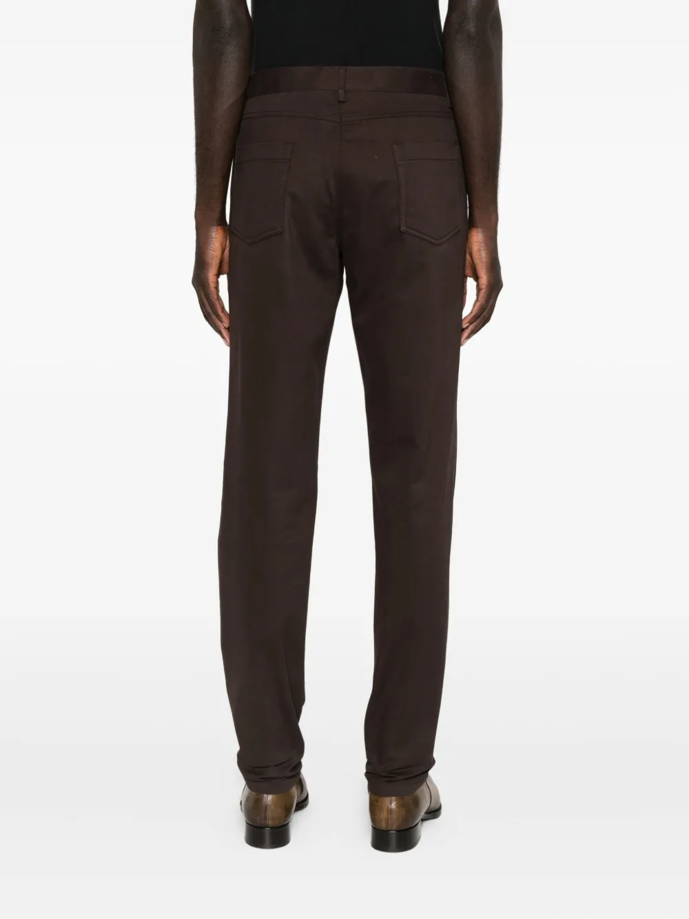 Corneliani Cotton Trousers In Burgundy