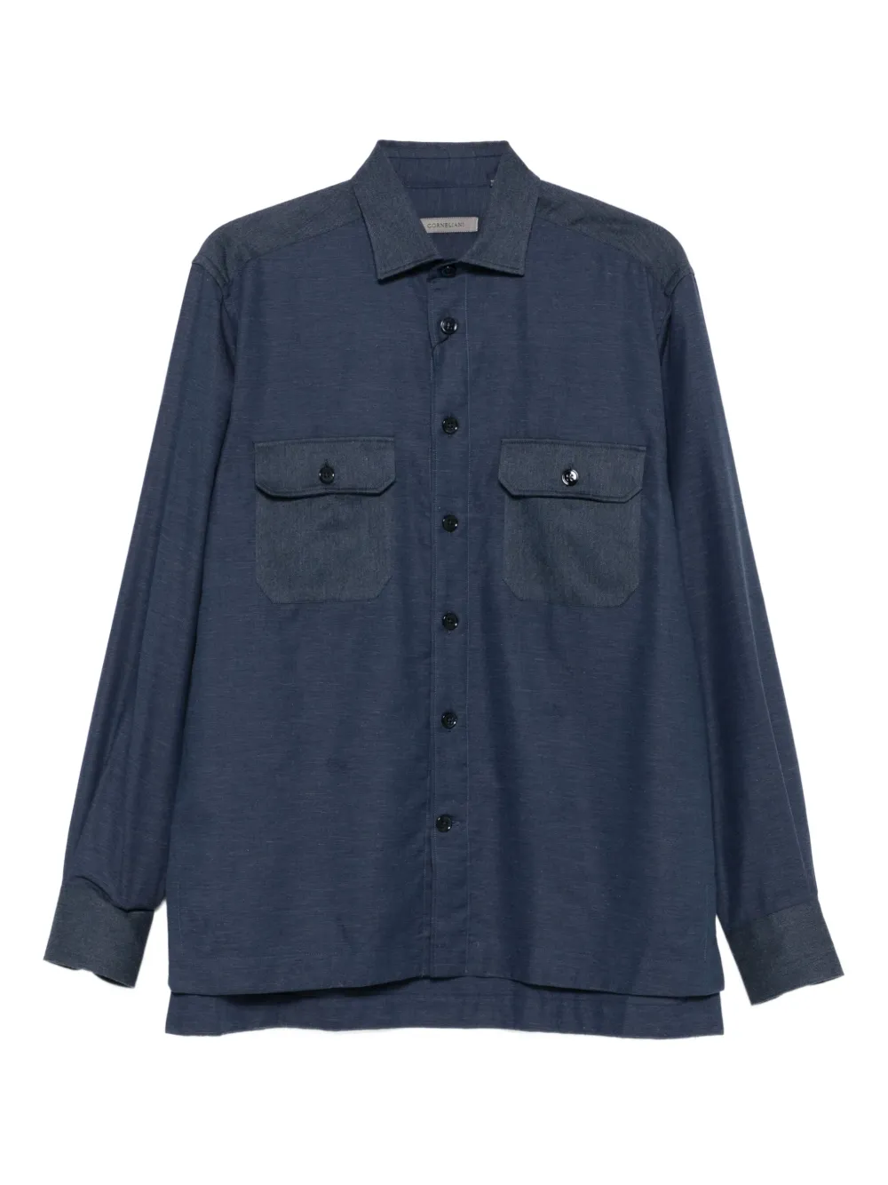 Corneliani long-sleeved pocket shirt | Blue | Image 1