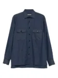 Corneliani long-sleeved pocket shirt - Blue
