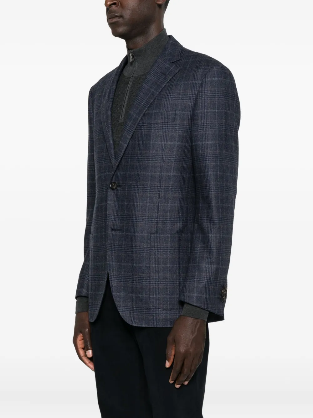 コルネリアーニ　チェック柄ジャケット　美品 Corneliani チェック ジャケット | ブラウン | FARFETCH JP