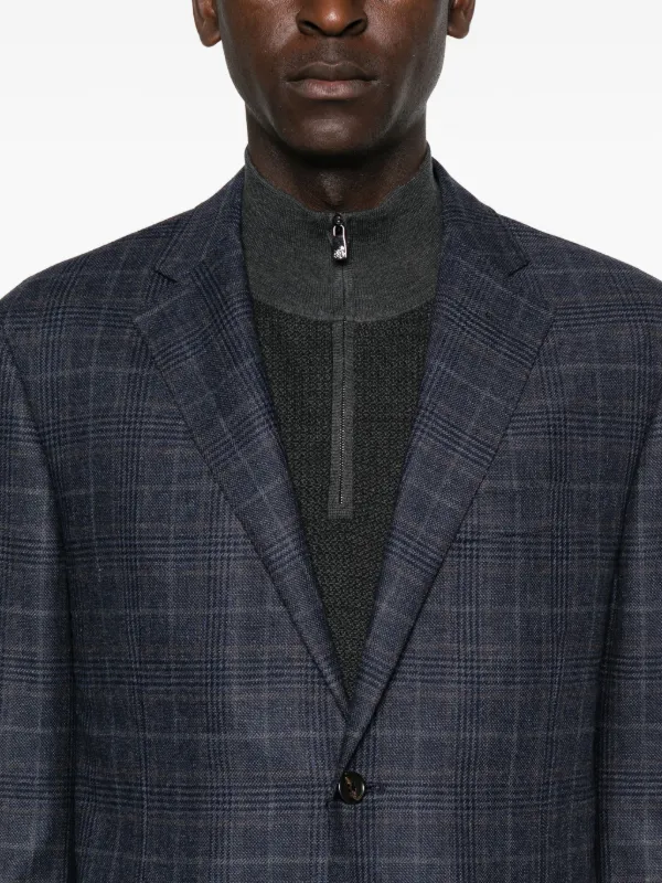 Corneliani チェック ジャケット | ブルー | FARFETCH JP