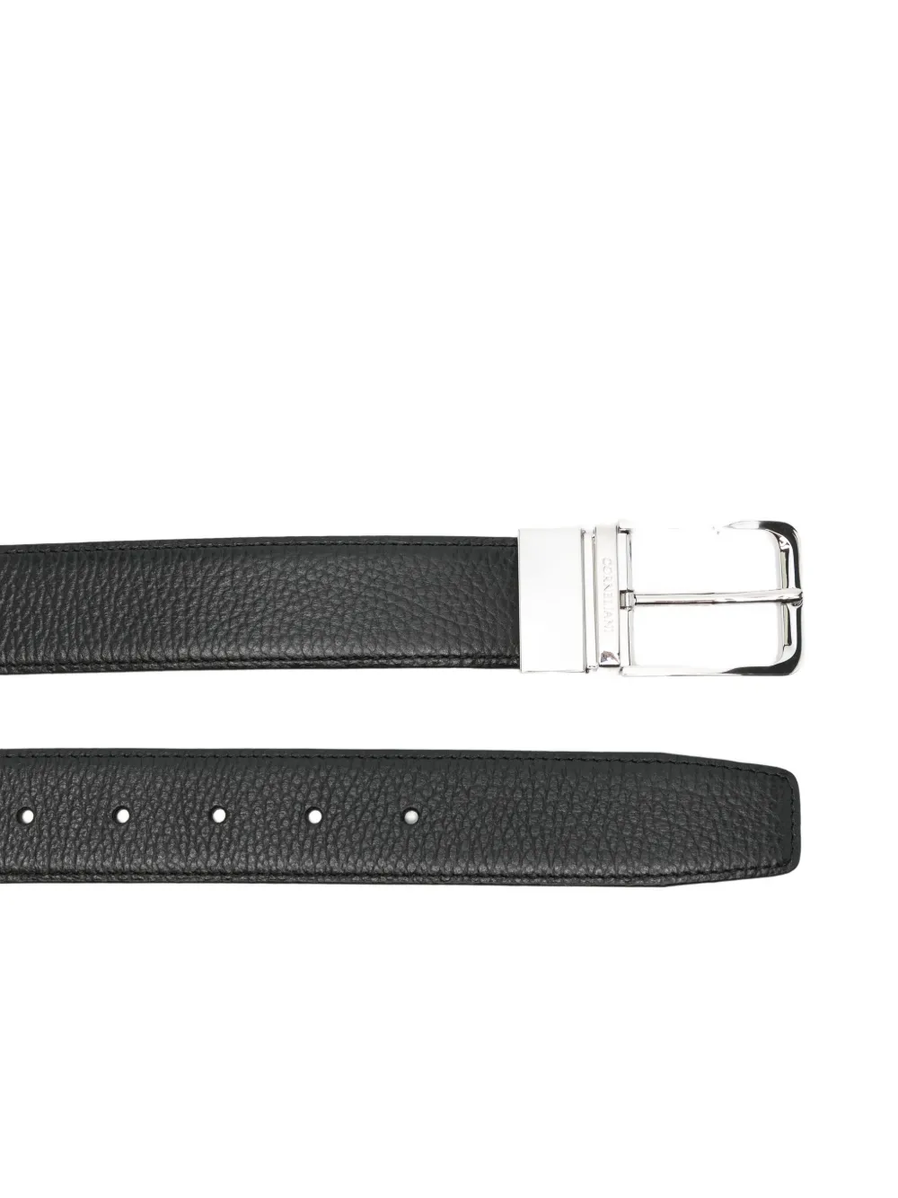 Corneliani Reversible Leather Belt In Black