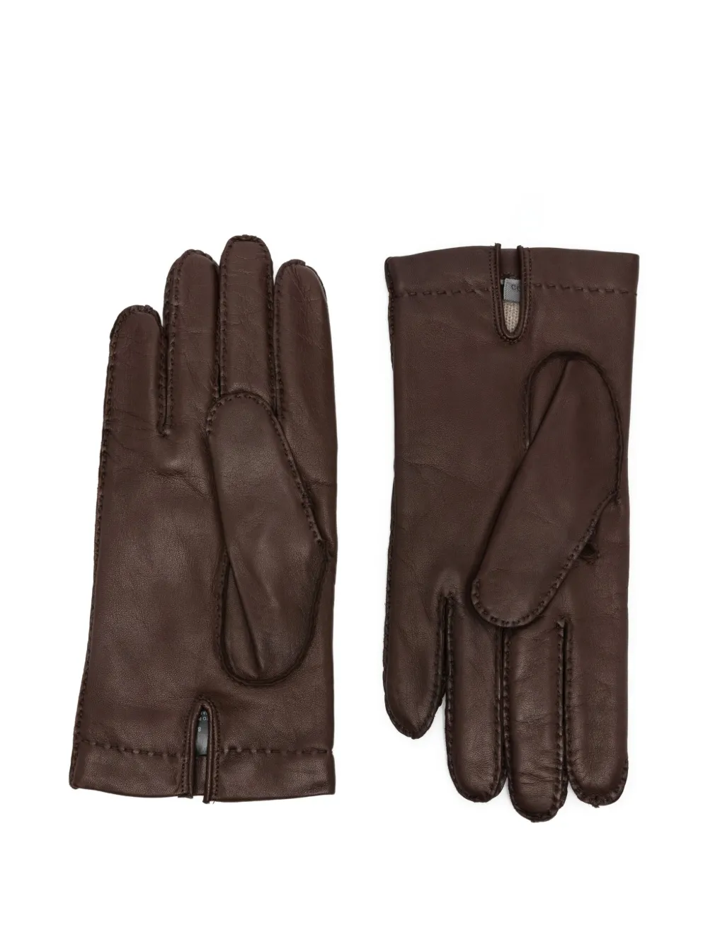 Corneliani Leren handschoenen - Bruin