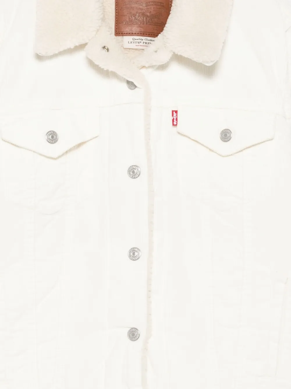 Levi's Corduroy Sherpa-collar Jacket In Neutral