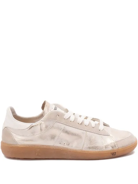 Patrizia Pepe Skin metallic-leather sneakers 