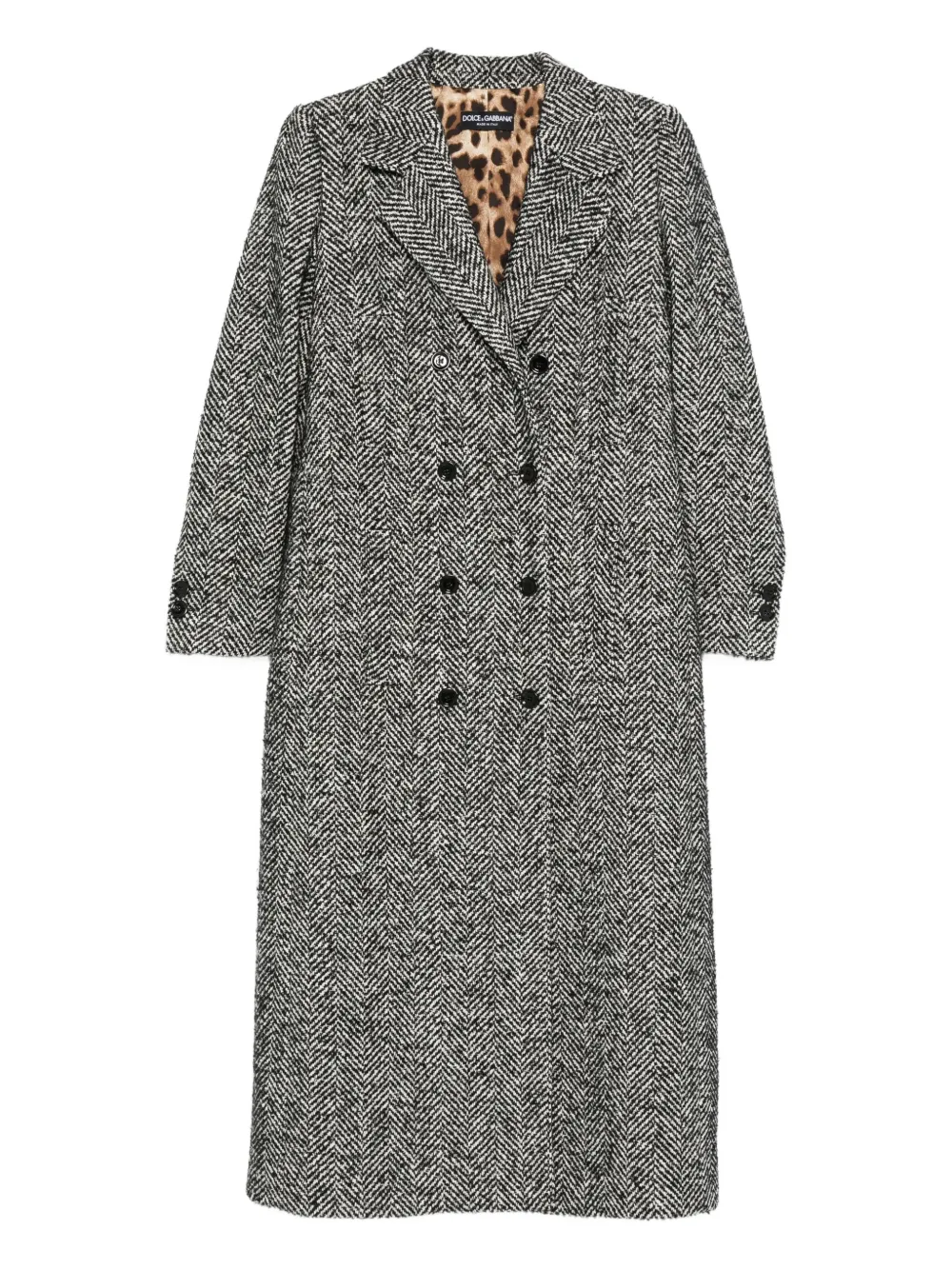 Dolce & Gabbana Jas met visgraatpatroon Grijs