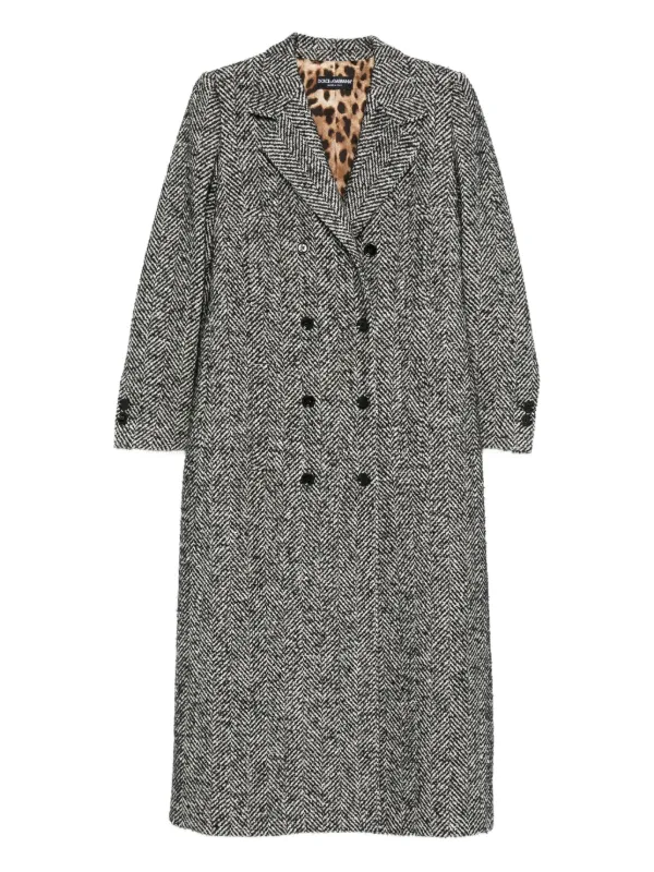 Dolce & Gabbana Herringbone double-breasted Coat | グレー