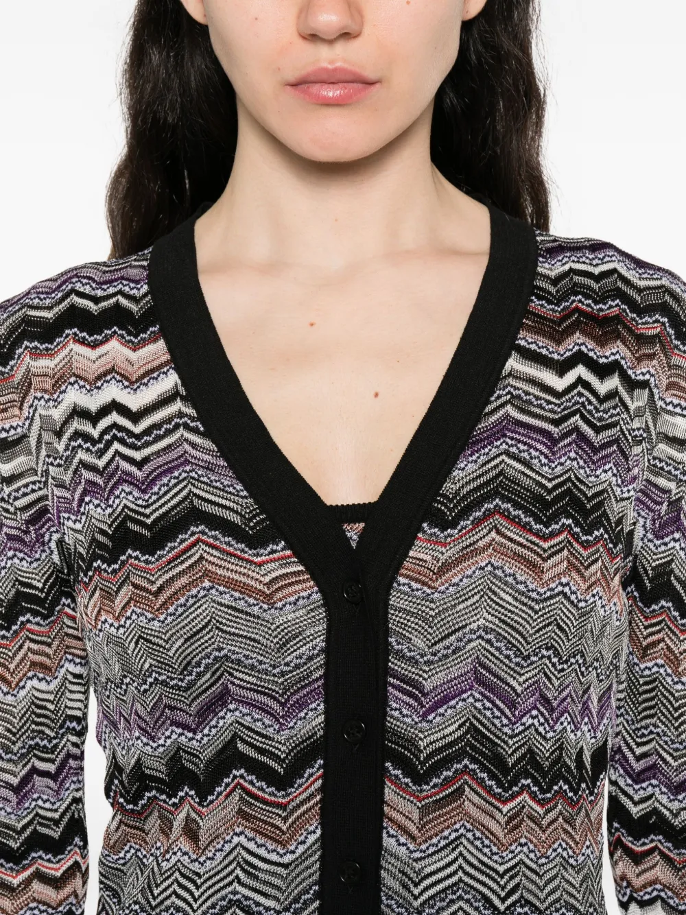 Missoni Vest met chevron-streep Zwart