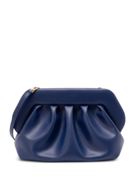 Themoirè pleated-frame clutch bag