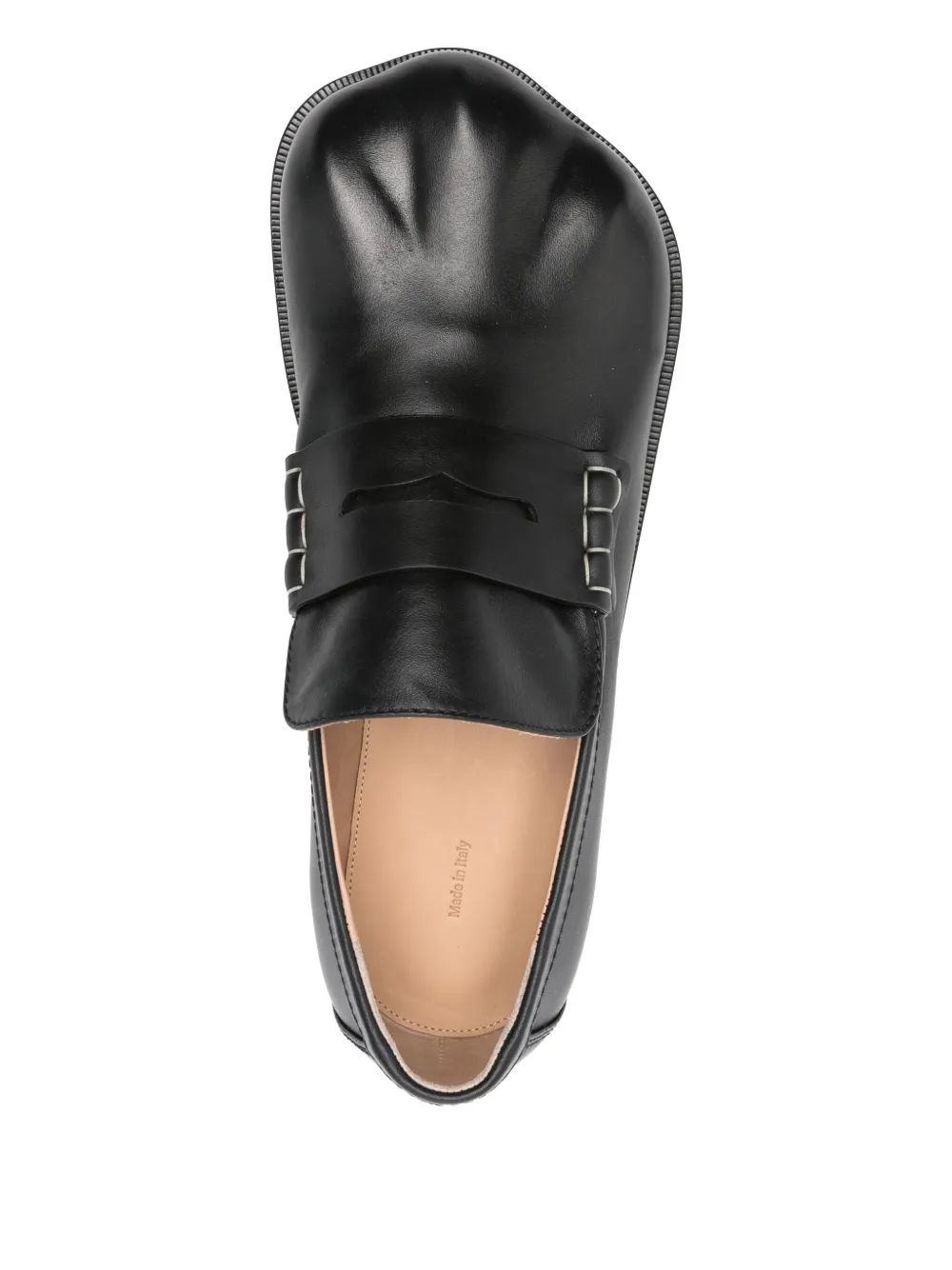 JW Anderson Paw leather loafers Black