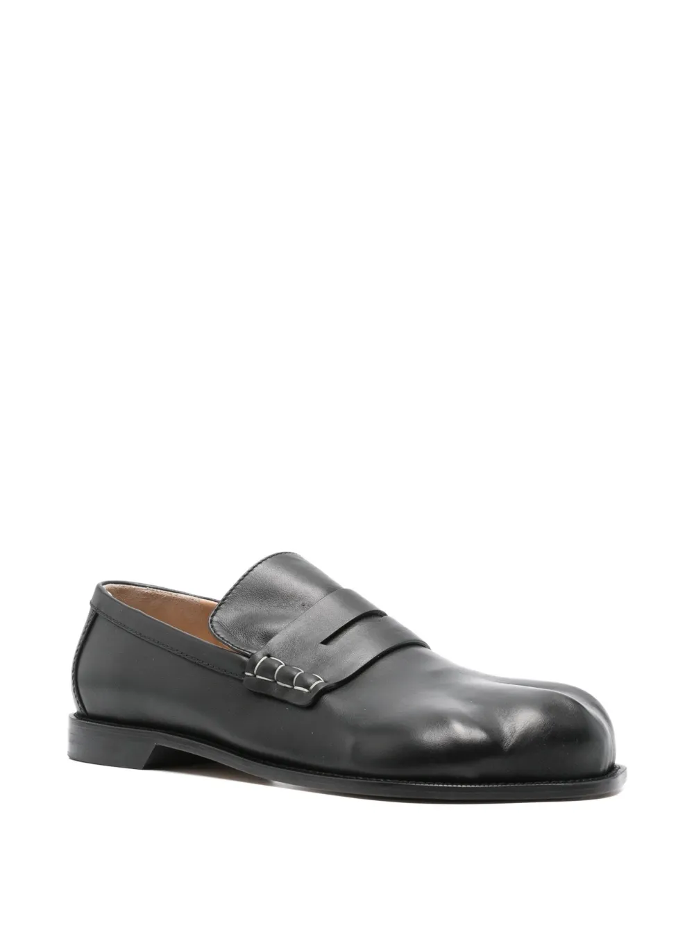 JW Anderson Paw leather loafers - Zwart