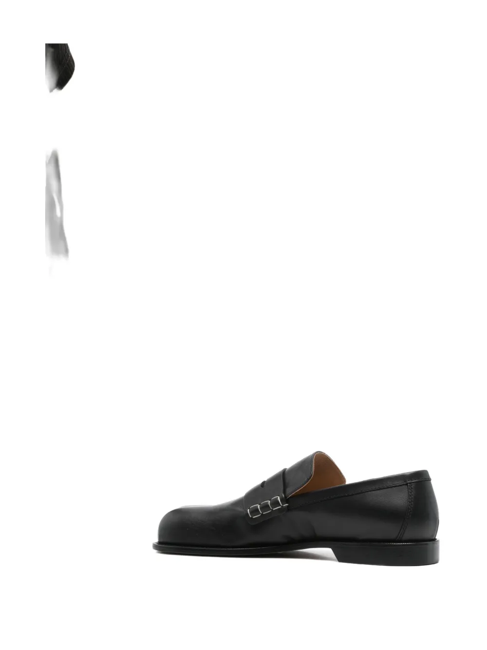 JW Anderson Paw leather loafers Black