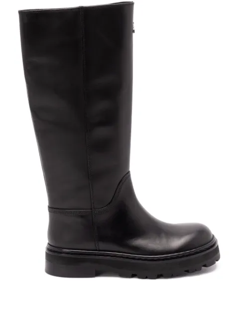 Patrizia Pepe 50mm zip-detail knee-high boots