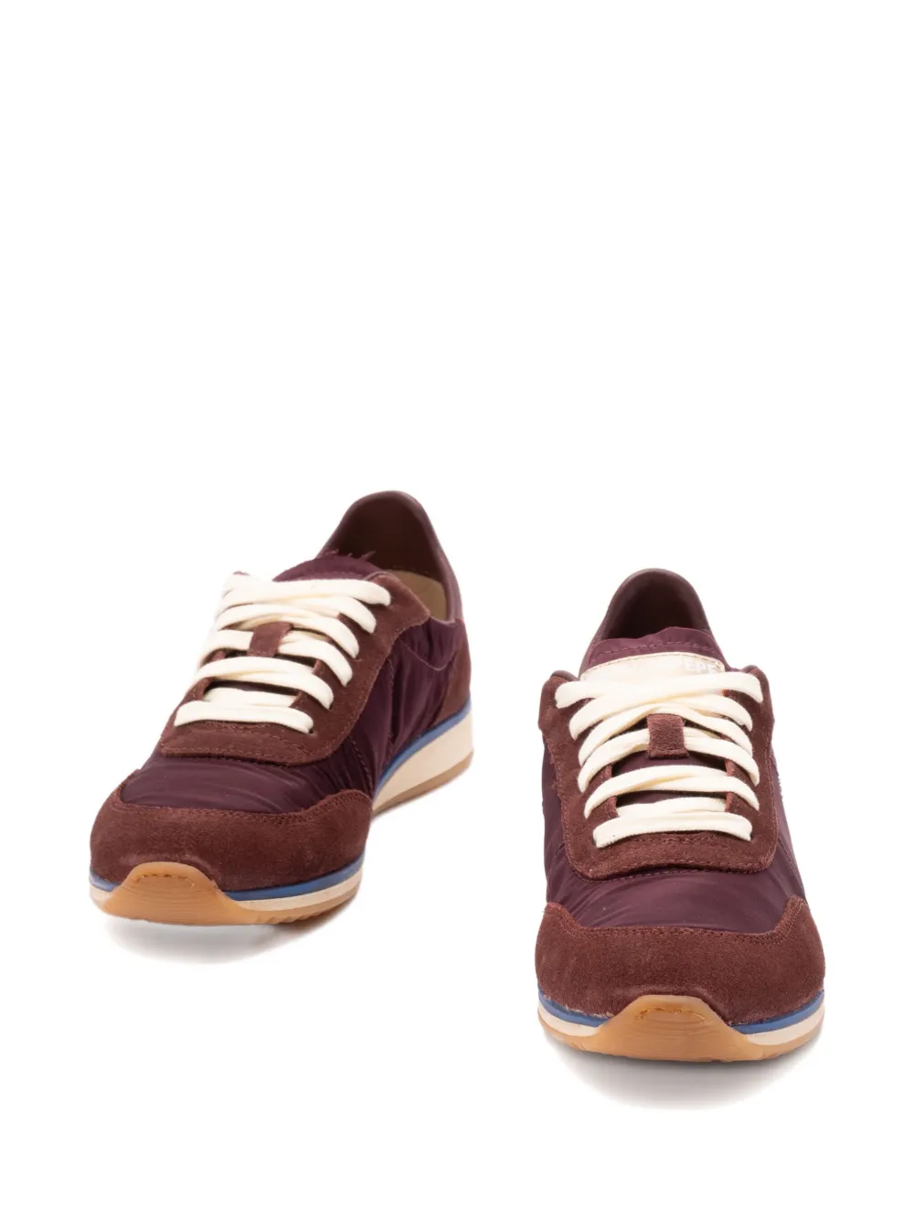 Patrizia Pepe Low-top sneakers met suède vlakken - Bruin
