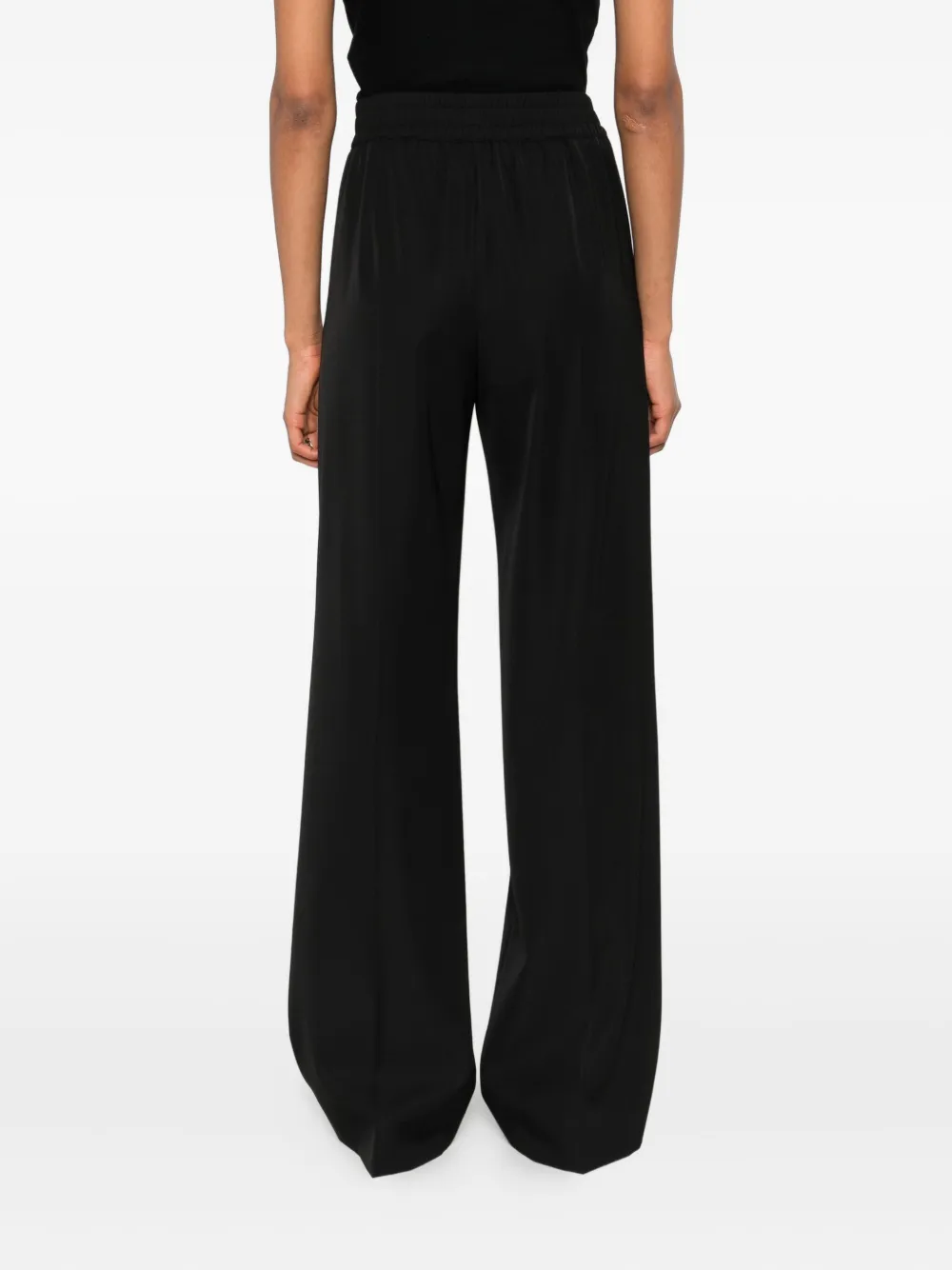 Dolce & Gabbana Straight-leg High Waist Trousers With Wide Leg In Black