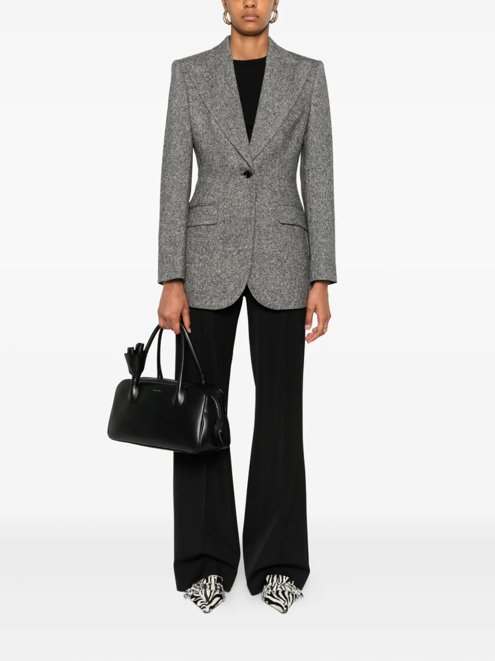 Dolce & Gabbana elastic-waist straight trousers - Zwart