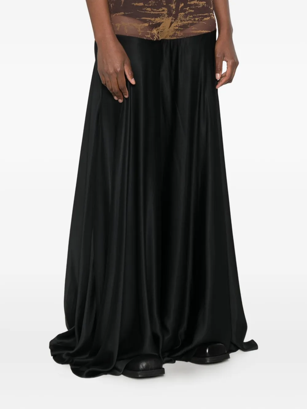 Diesel O-Garcia flared maxi-rok Zwart