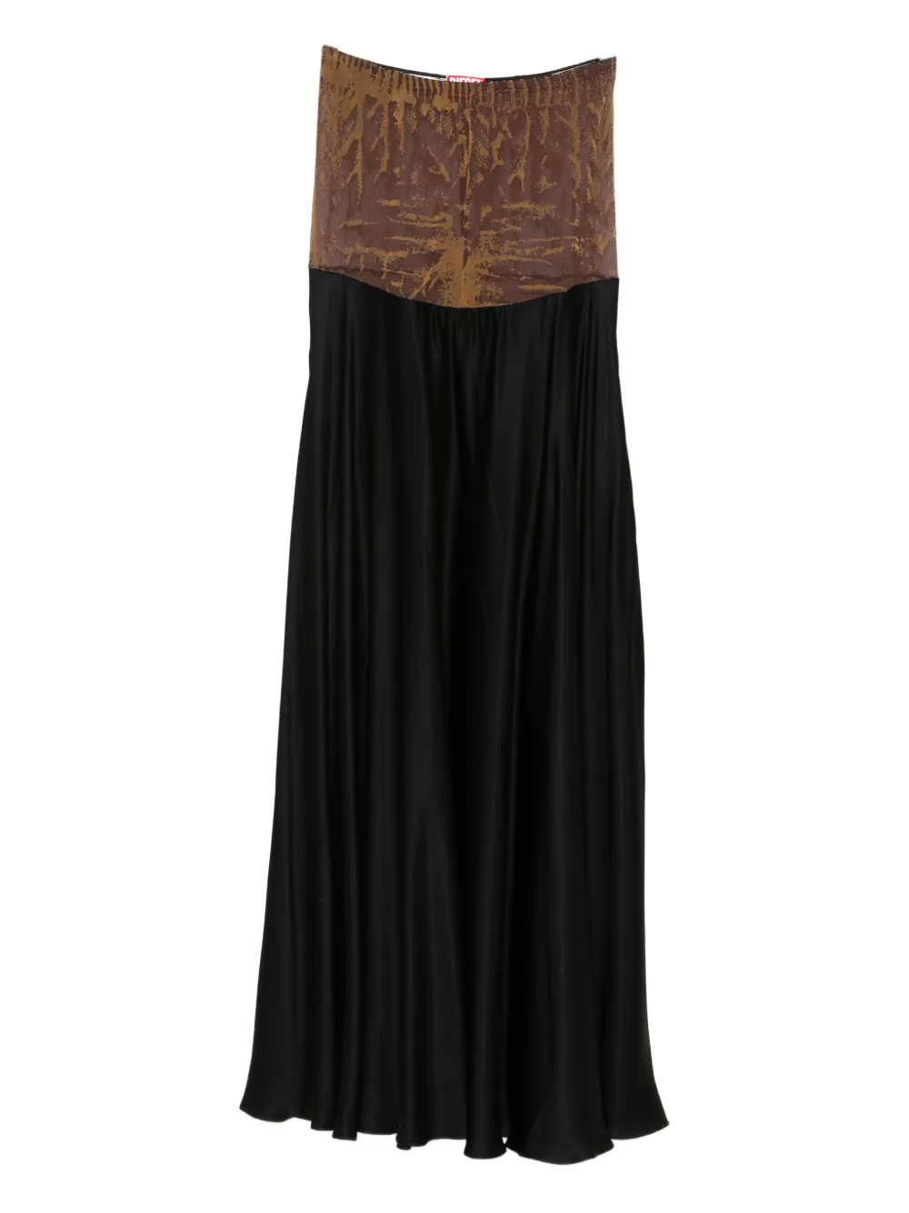 Diesel O-garcia Flared Maxi Skirt In Black