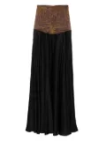 Diesel O-Garcia flared maxi skirt - Black