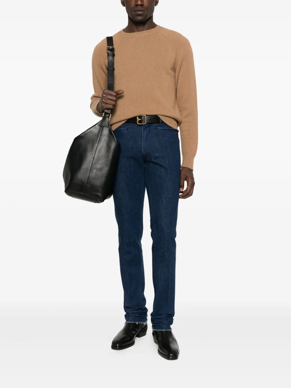TOM FORD raglan-sleeve cashmere sweater Beige