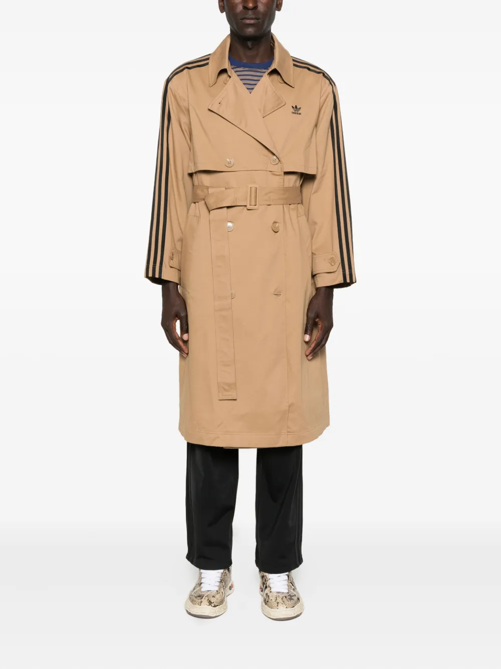 adidas three-stripe belted trench coat | Trench Coats  | Image 2
