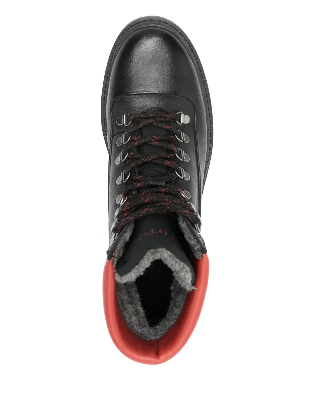 Marc O'Polo lace-up leather boots Black