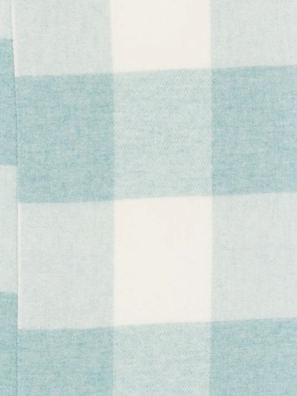 Marc O'Polo check-pattern fringed scarf - Blauw