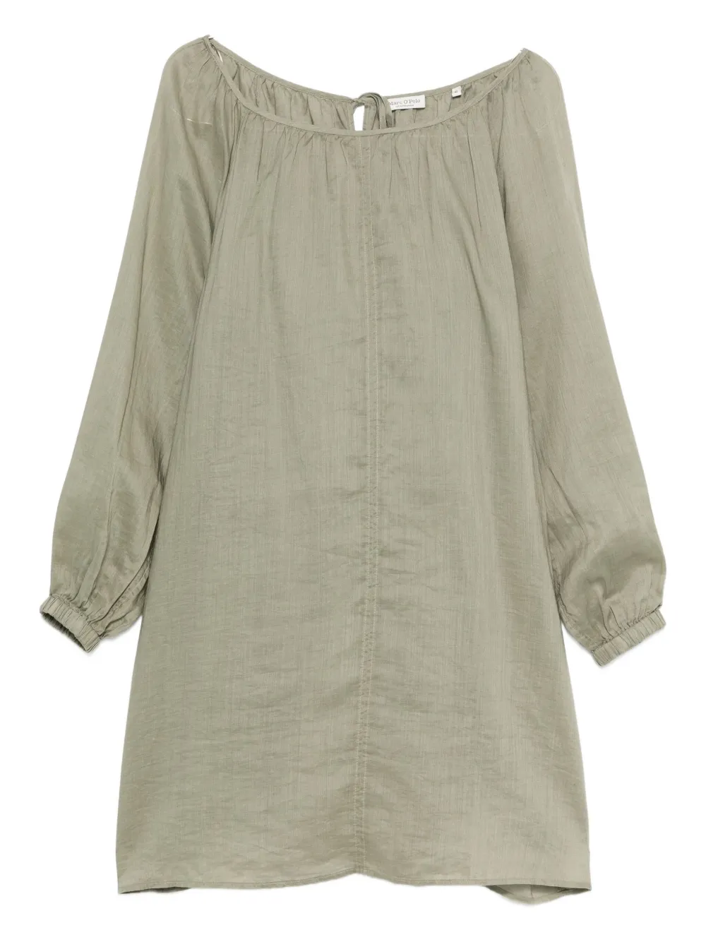 Marc O'Polo gathered long-sleeve dress | Green | Image 1