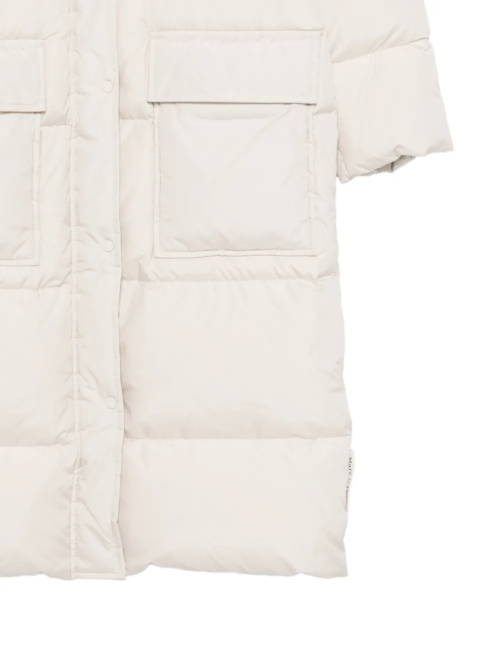  Marc O'polo Flap-pocket Zip-up Oversized Coat - Neutrals 