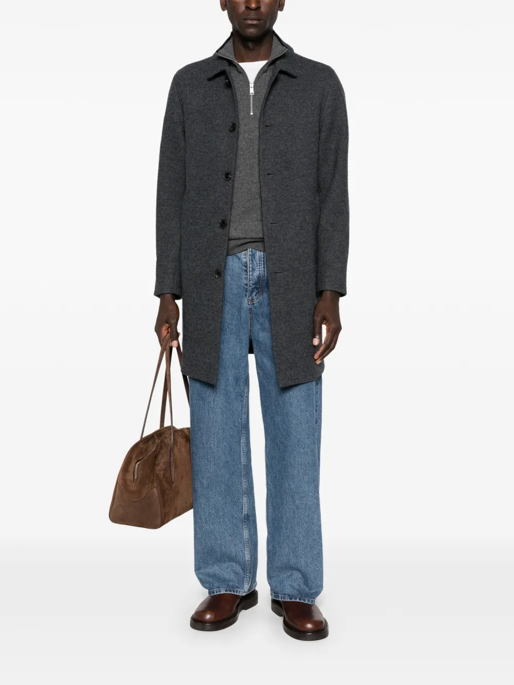 Marc O'Polo button pocket coat | Single Breasted Coats | Image 2